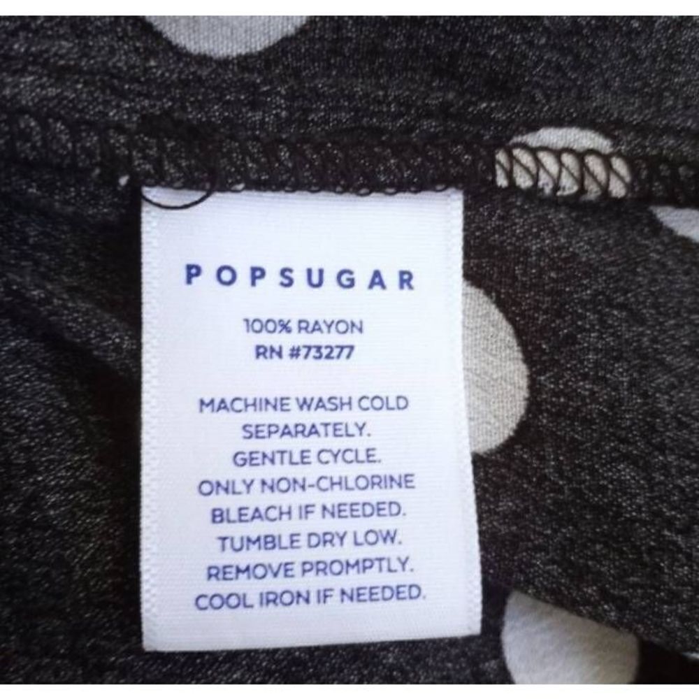 POPSUGAR BLACK AND WHITE POLKA-DOT DRESS SZ.XS EUC. - Picture 4 of 4